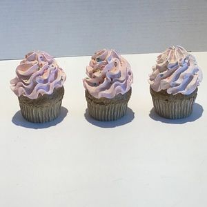 Vintage Fake pink Cupcakes With Sprinkles